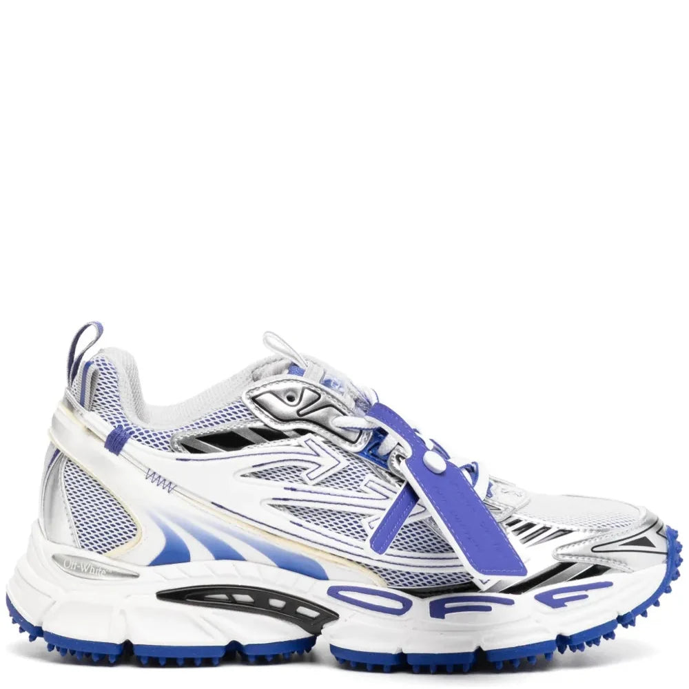 Off-White Be Right Back Performance Sneakers - White and Light Blue