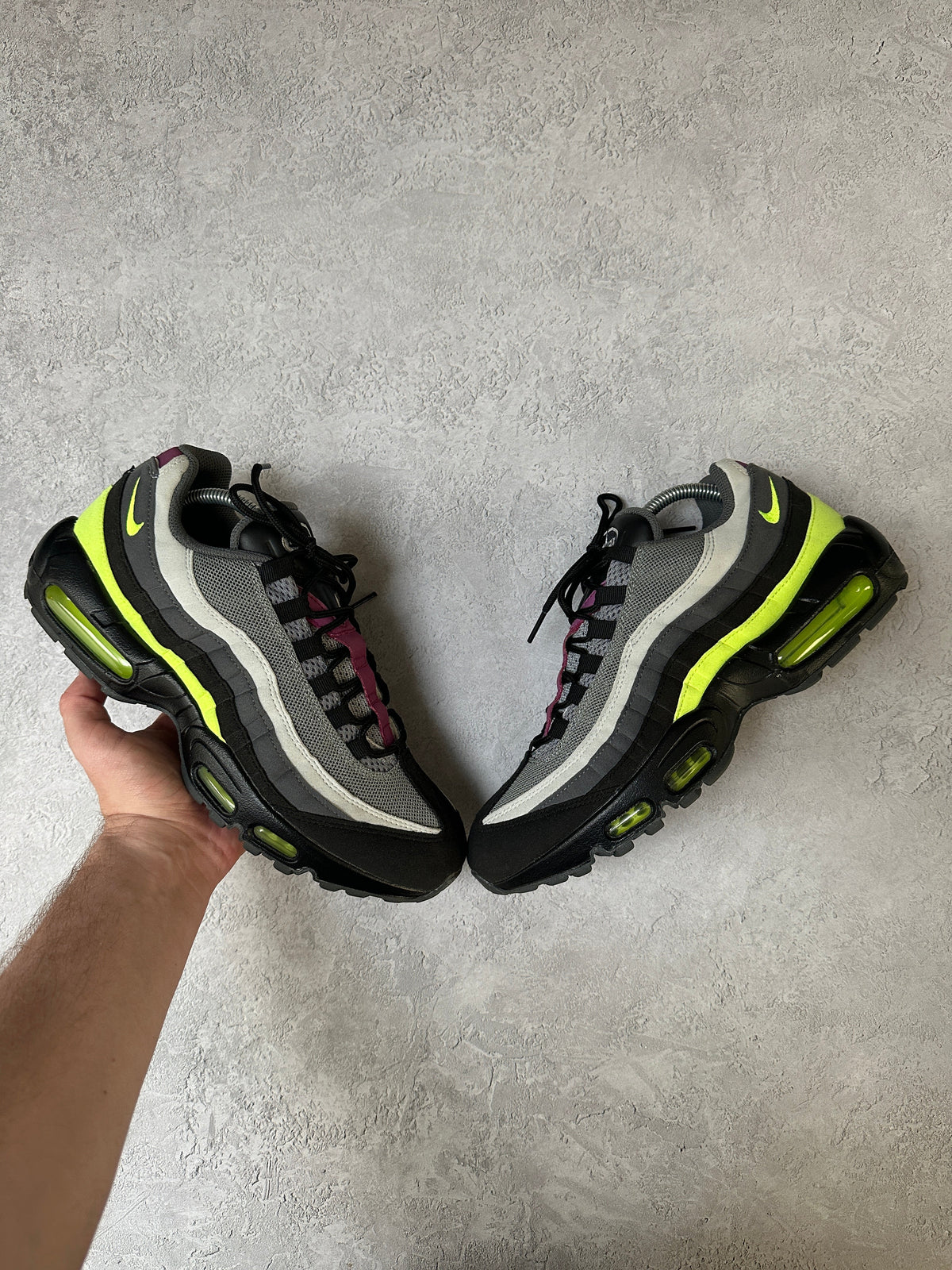 Nike Air Max 95 | 2020 Grey / Neon / Maroon IDs | UK 8.5
