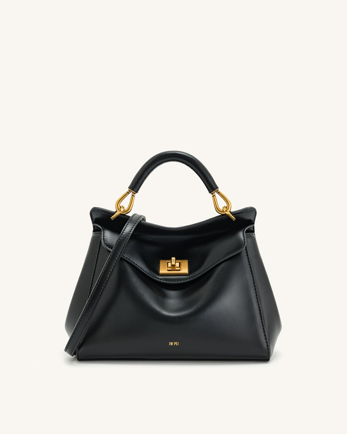 Optew Lucia Classic Top Handle Handbag - Black