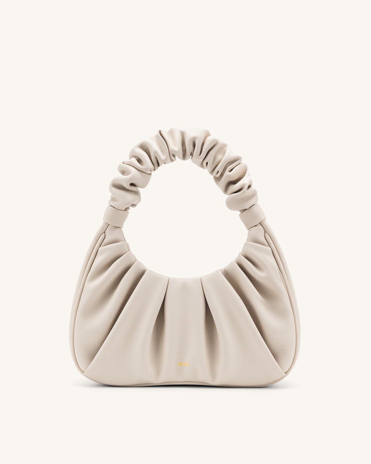 Optew Gabbi Ruched Hobo Handbag - Ivory