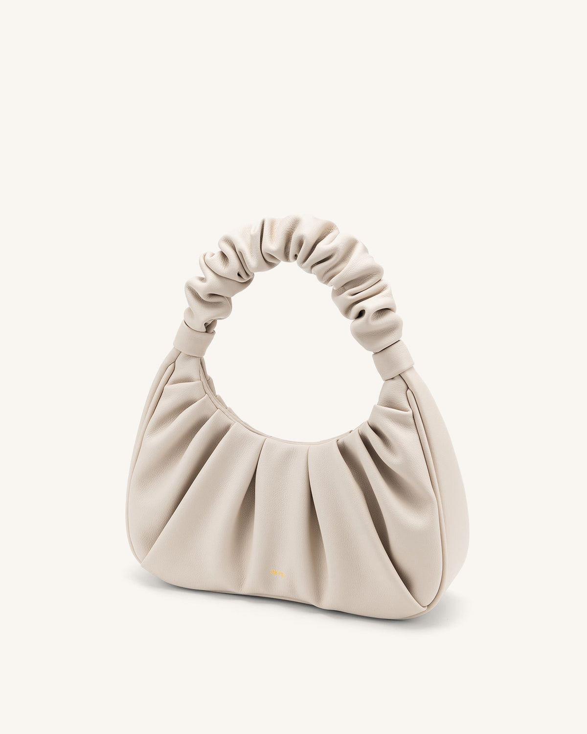 Optew Gabbi Ruched Hobo Handbag - Ivory