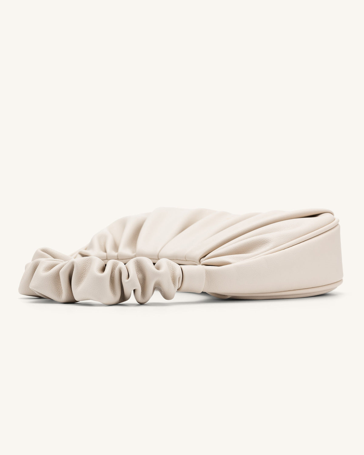 Optew Gabbi Ruched Hobo Handbag - Ivory