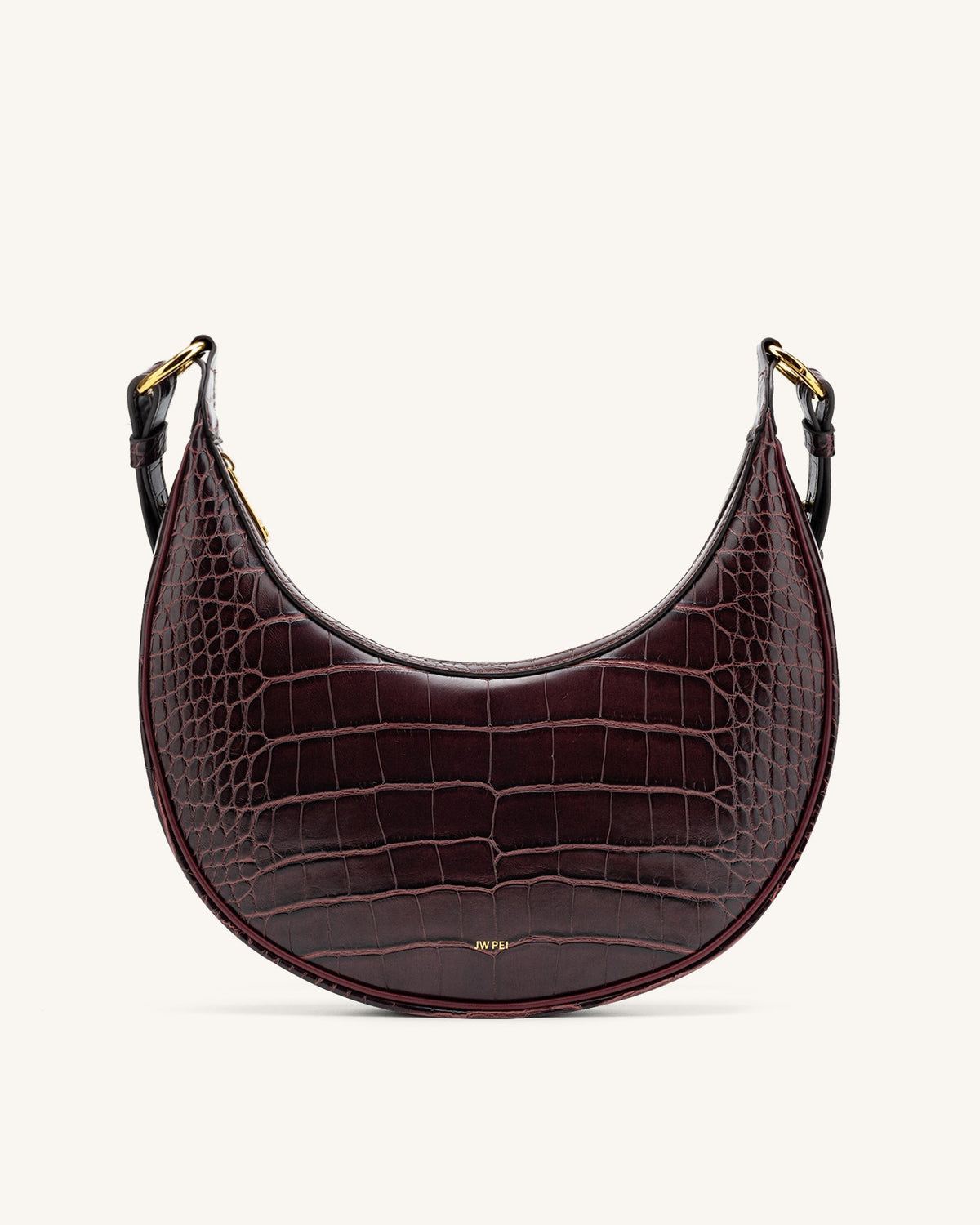 Optew Carly Saddle Bag - Brown Croc