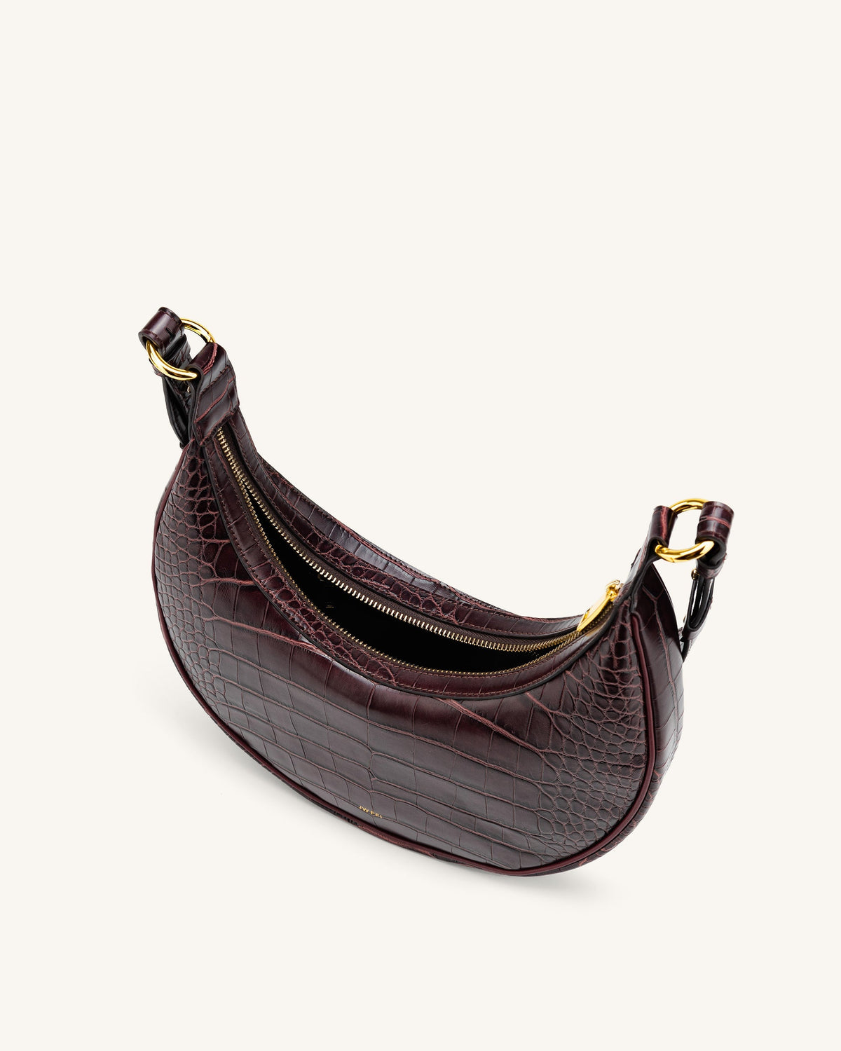 Optew Carly Saddle Bag - Brown Croc