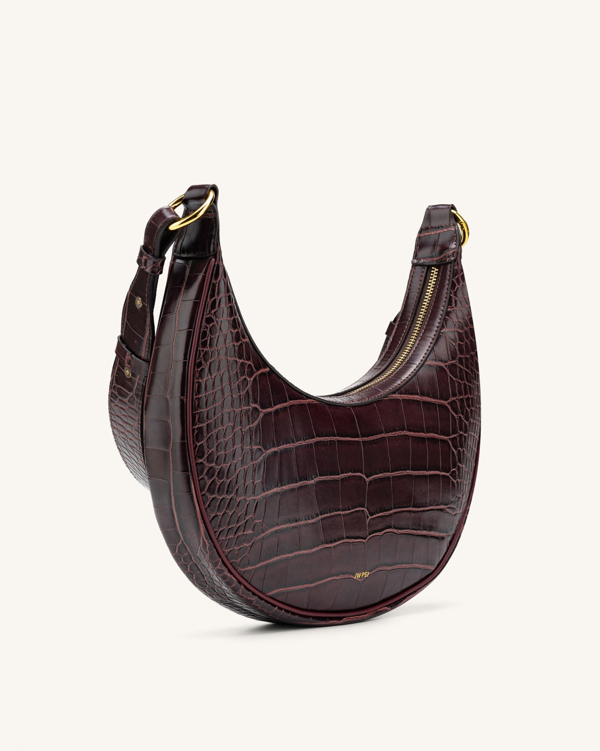 Optew Carly Saddle Bag - Brown Croc