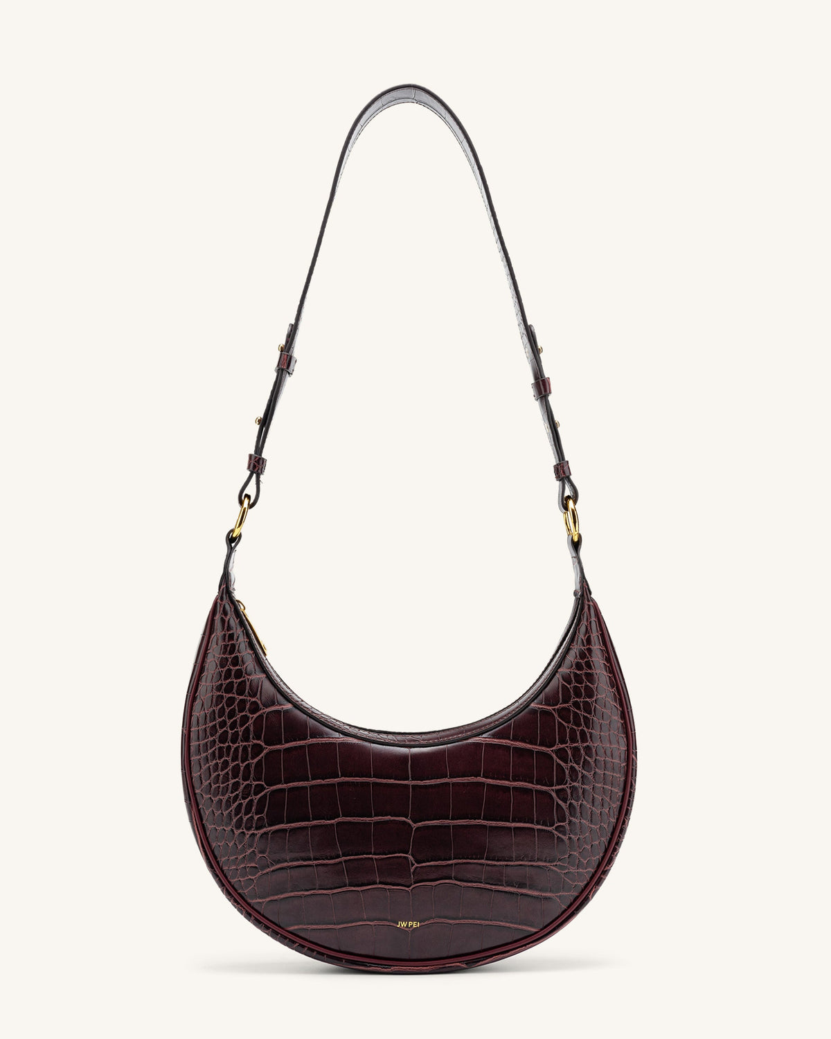 Optew Carly Saddle Bag - Brown Croc