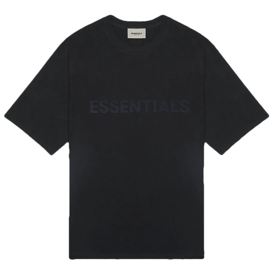 Fear of God Essentials 3D Silicon Applique Boxy T-Shirt SS20 - Limo/Black