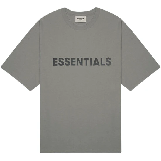 Fear of God Essentials 3D Silicon Applique Boxy T-Shirt SS20 - Charcoal