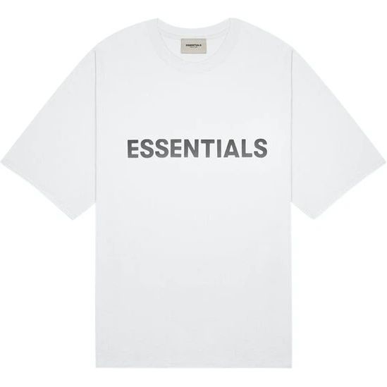 Fear of God Essentials 3D Silicon Applique Boxy T-Shirt SS20 - White