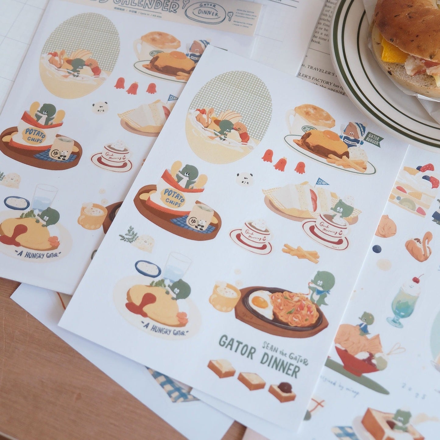 A Gator Life - Gator Japanese Desserts Sticker