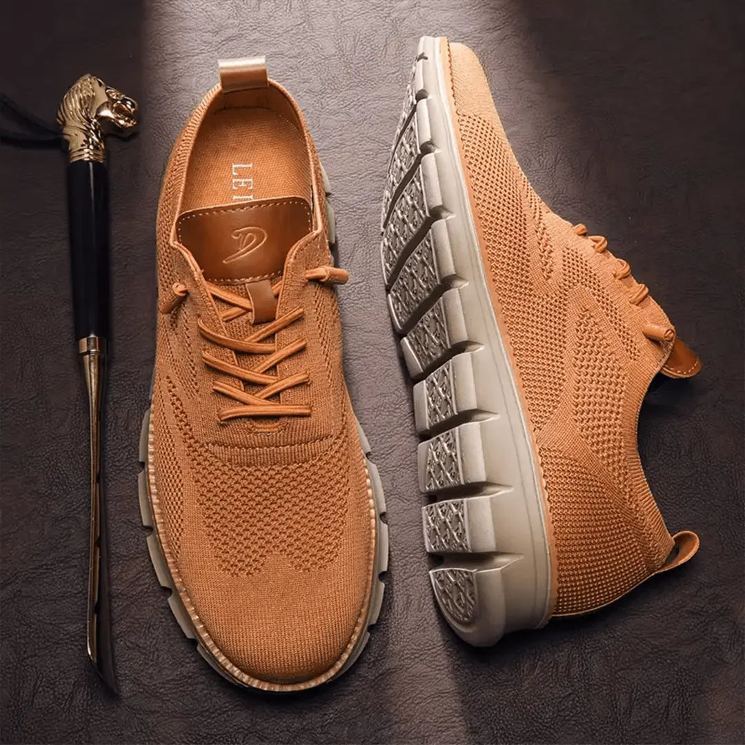Optew Men’s Ultra-Cushioned Breathable Knit Sneakers
