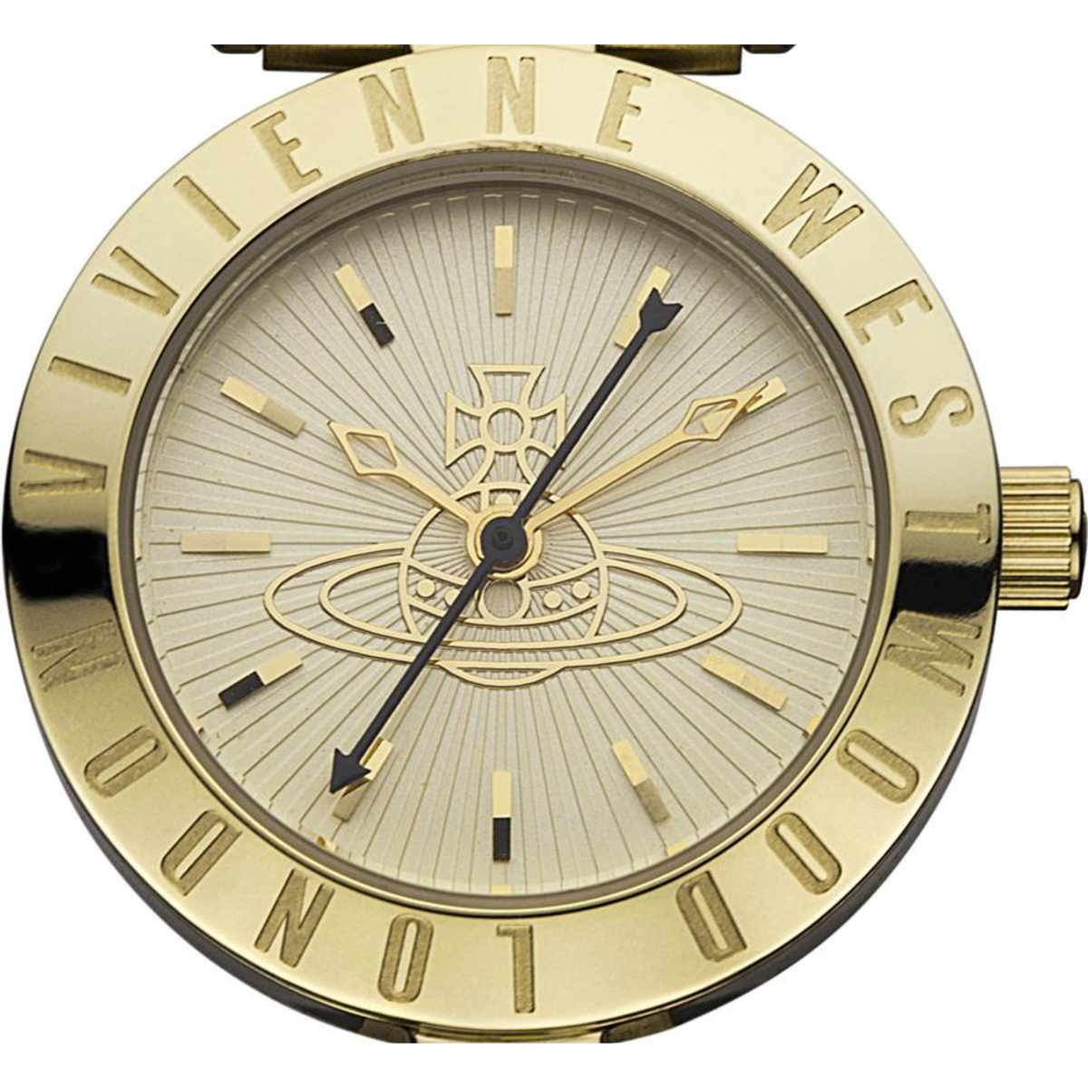 Vivienne Westwood Exclusive Sudbury Quartz Gold Dial Plated Steel Bracelet Women's Watch VV092GD