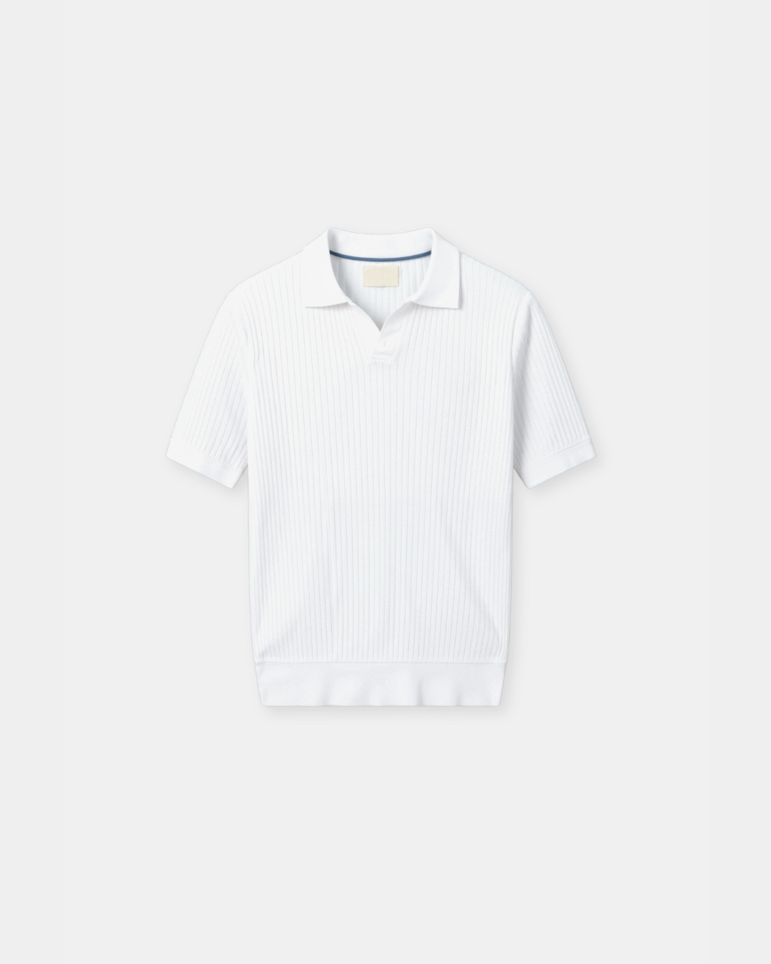 Optew Men’s Ribbed Knit Polo Shirt