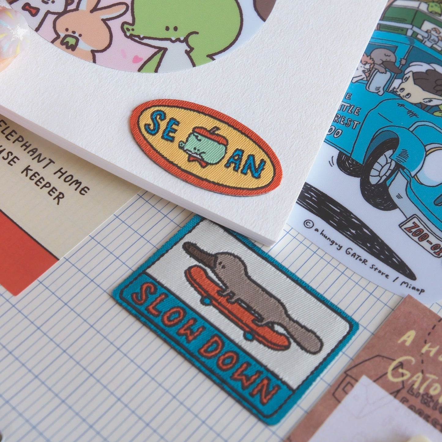 A Gator Life - Embroidered Sean Woven Label Sticker