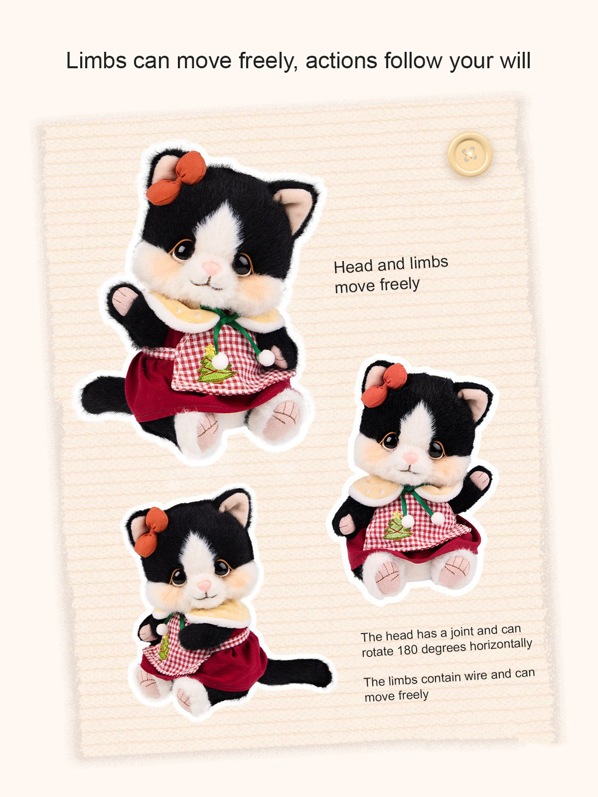 Bobo Nuts - Mico Kitty Plush Toy Bag Charm