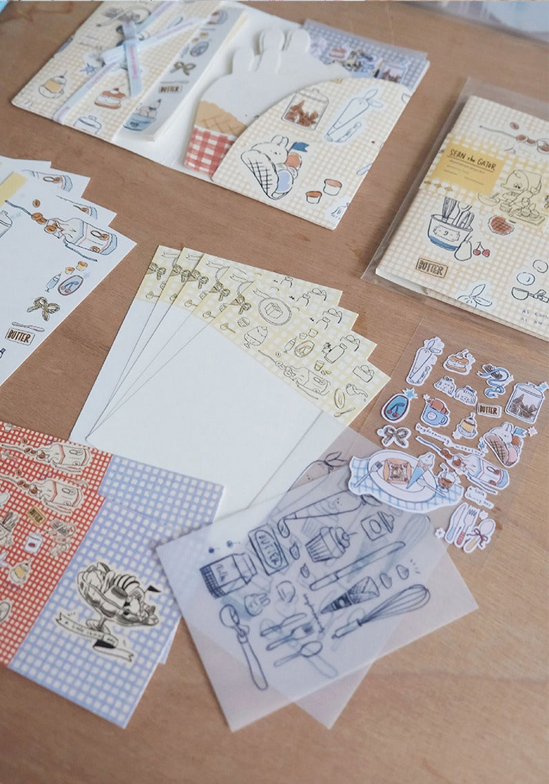 A Gator Life - Cream Bunny Journal Material Pack