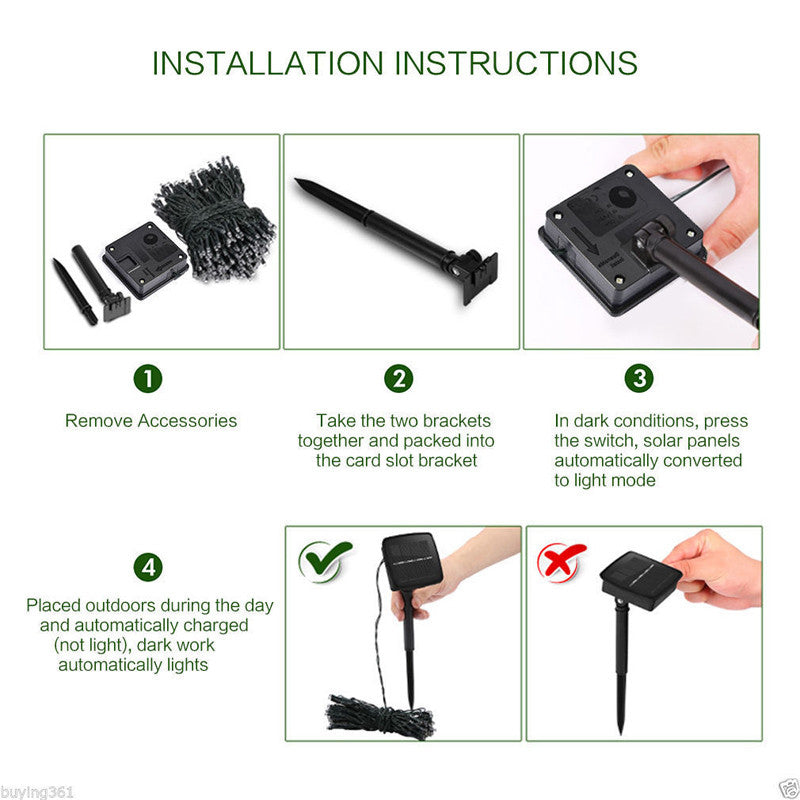 String of Solar Powered Fairy Lights | Premium Quality