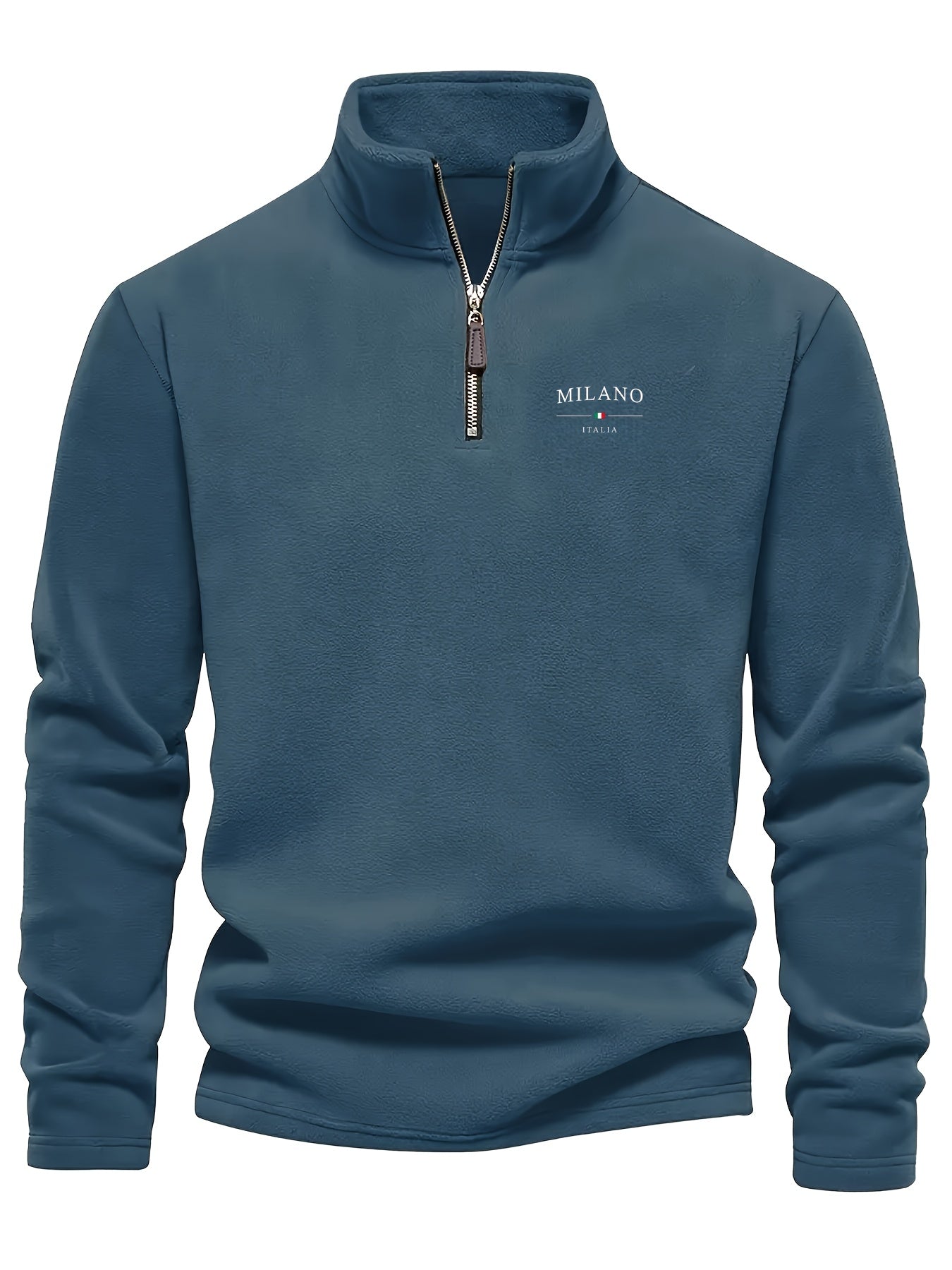 Optew Men’s Fleece Zip Henley Sweatshirt