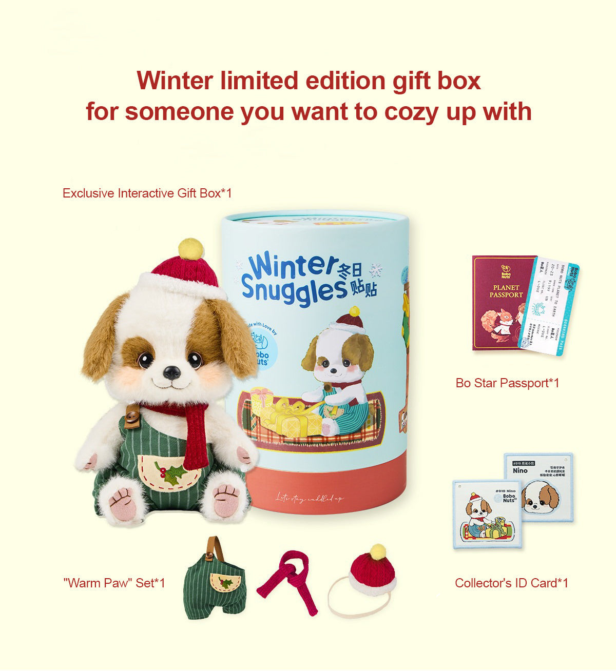 Bobo Nuts - Nino Puppy Plush Toy