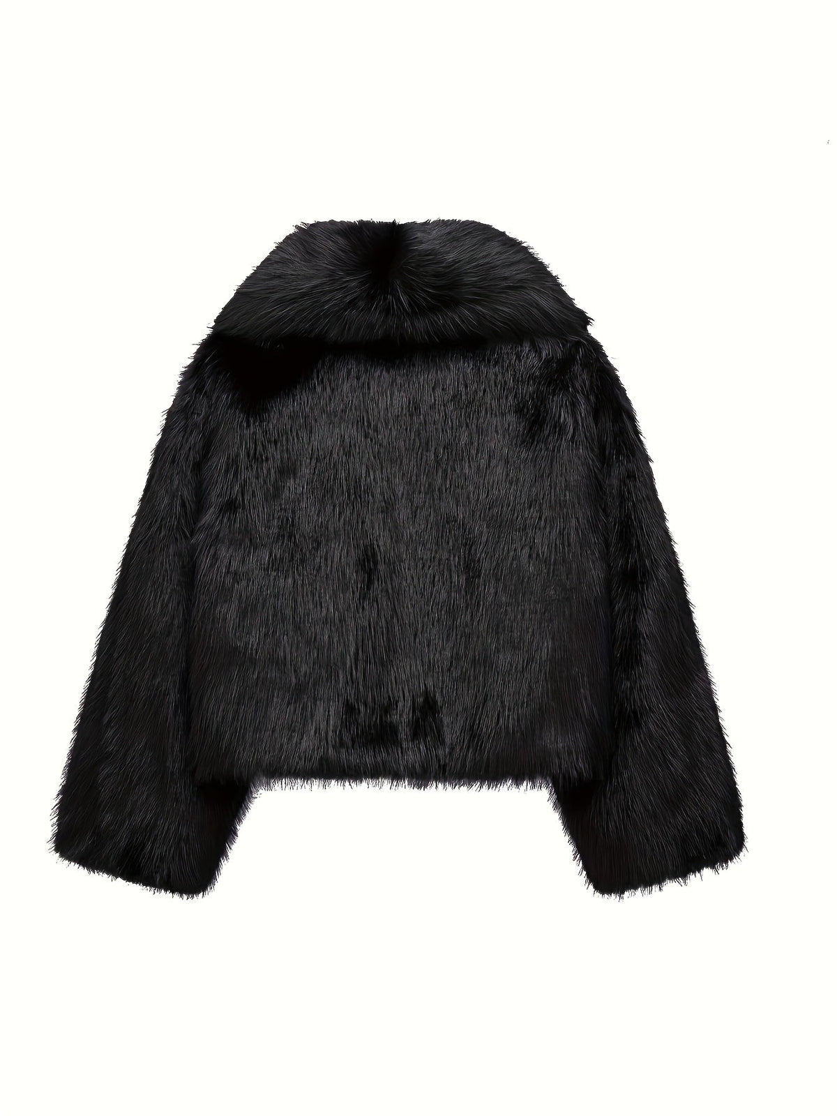 Optew Women's Faux-Fur Jacket Loose Fit Plush Lined