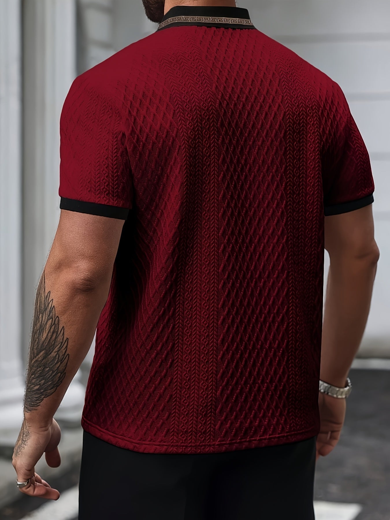 Optew Men’s Colorblock Polo Shirt