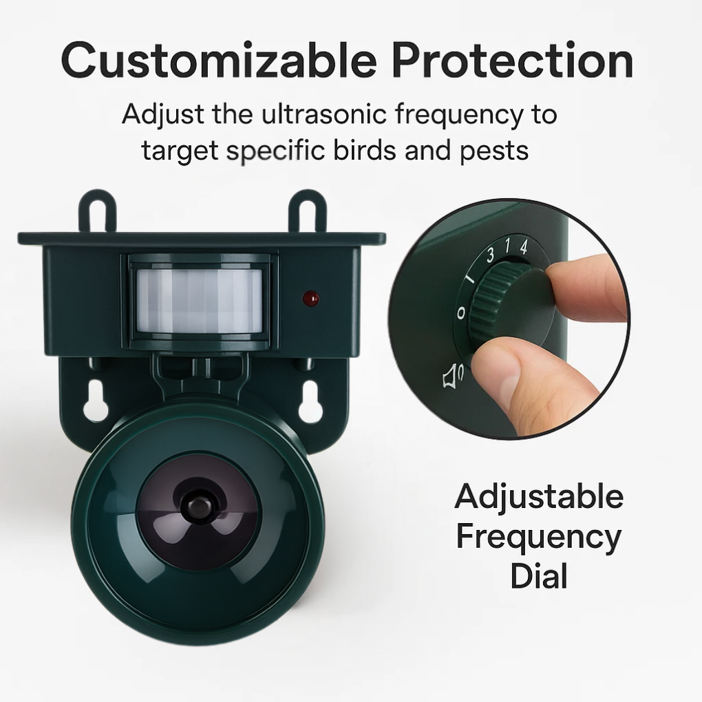 Automatic Outdoor Bird Scarer Solar Powered Repellent | Premium Quality