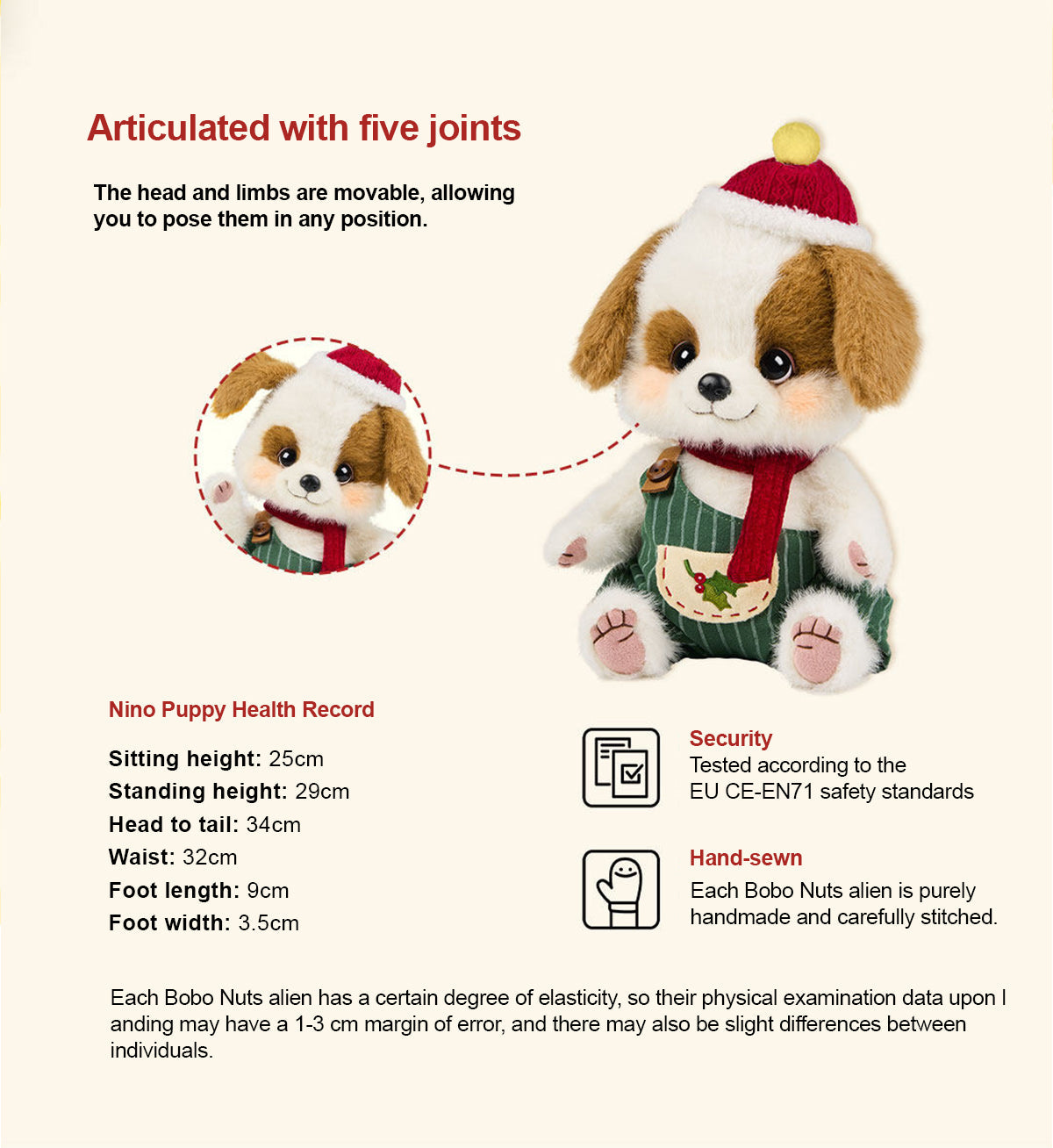 Bobo Nuts - Nino Puppy Plush Toy