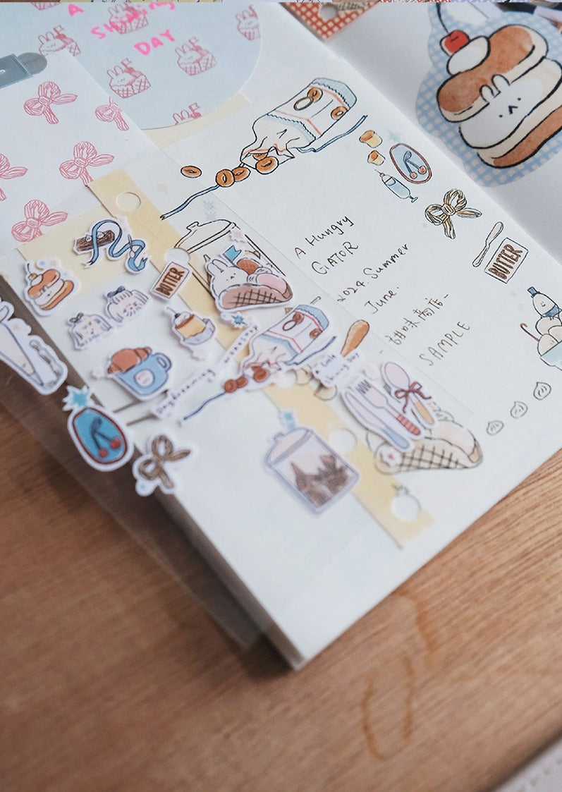 A Gator Life - Cream Bunny Journal Material Pack