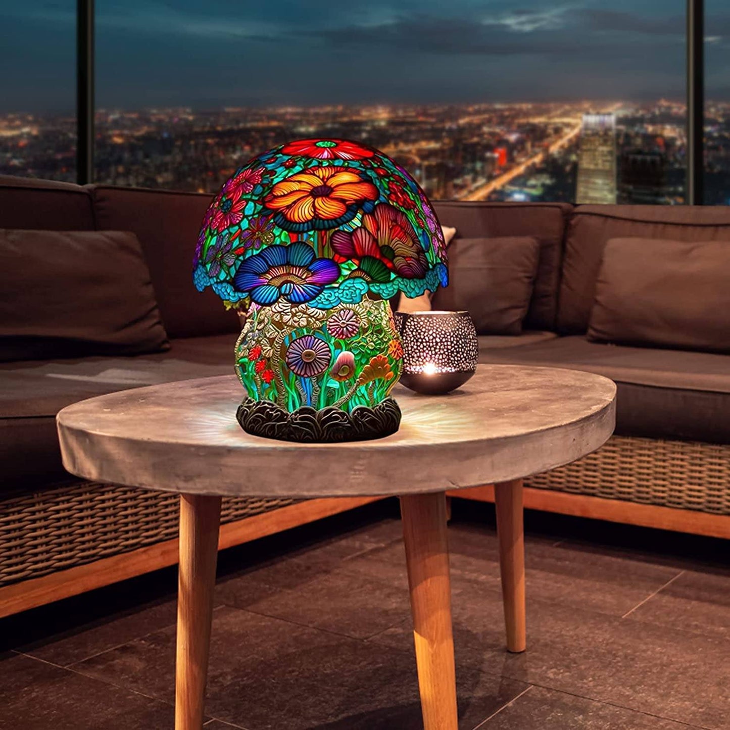 Stylish Glass Desk Table Lamp – Colourful Home Lighting | Premium Quality