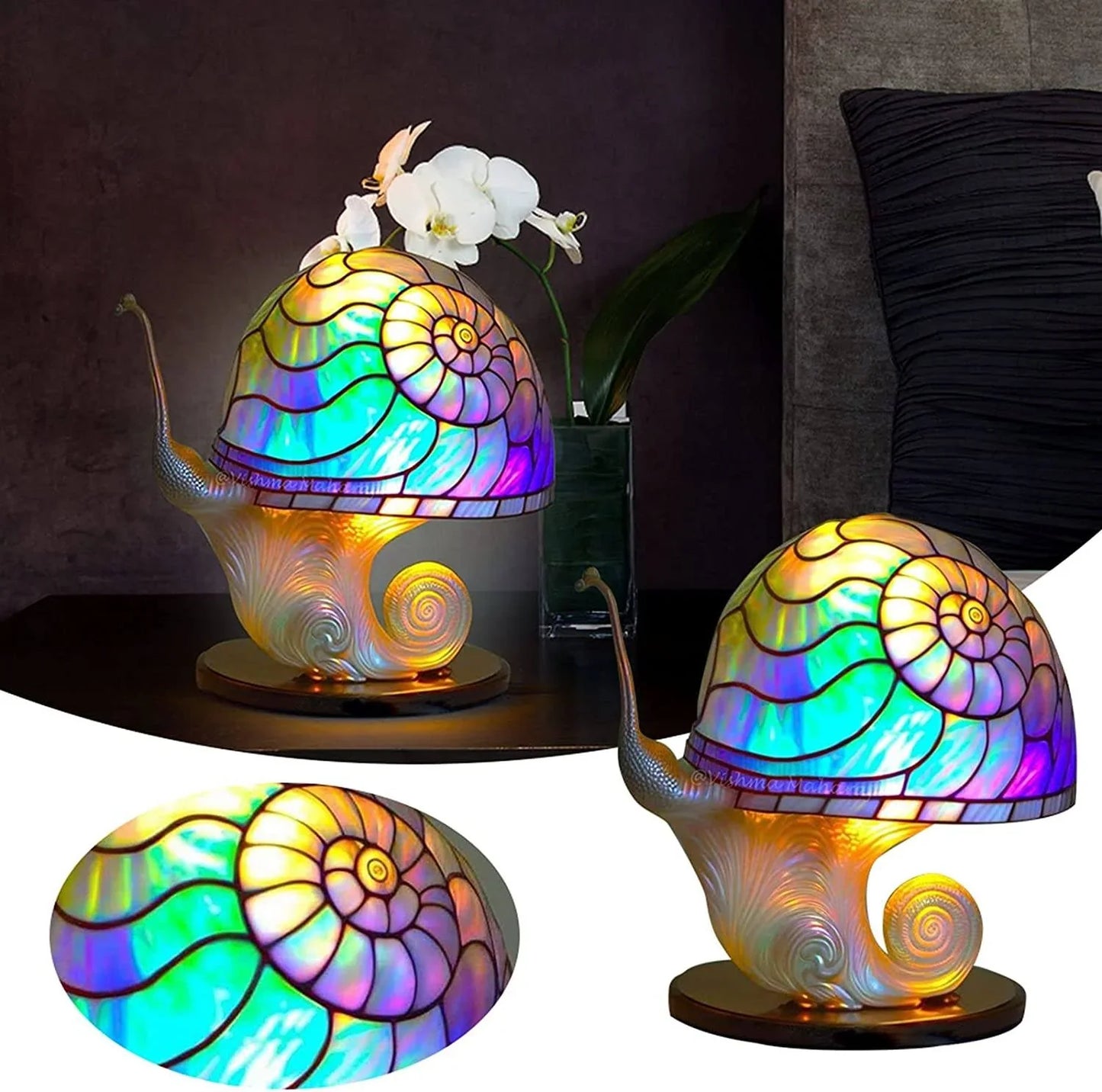 Stylish Glass Desk Table Lamp – Colourful Home Lighting | Premium Quality