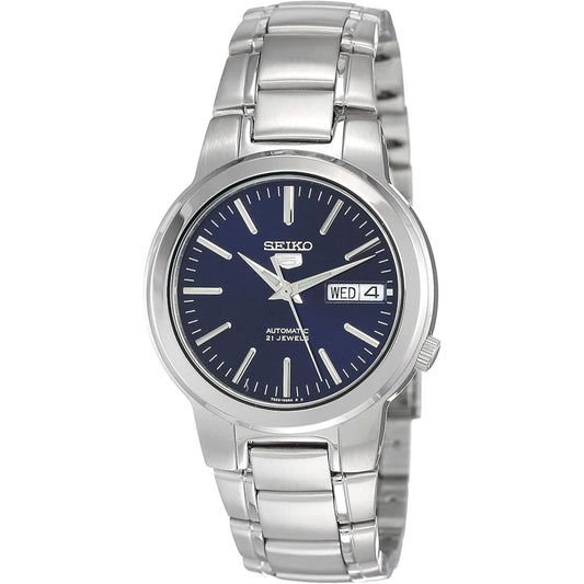 Seiko 5 Automatic Blue Dial Steel Strap Men's Wristwatch SNKA05K1