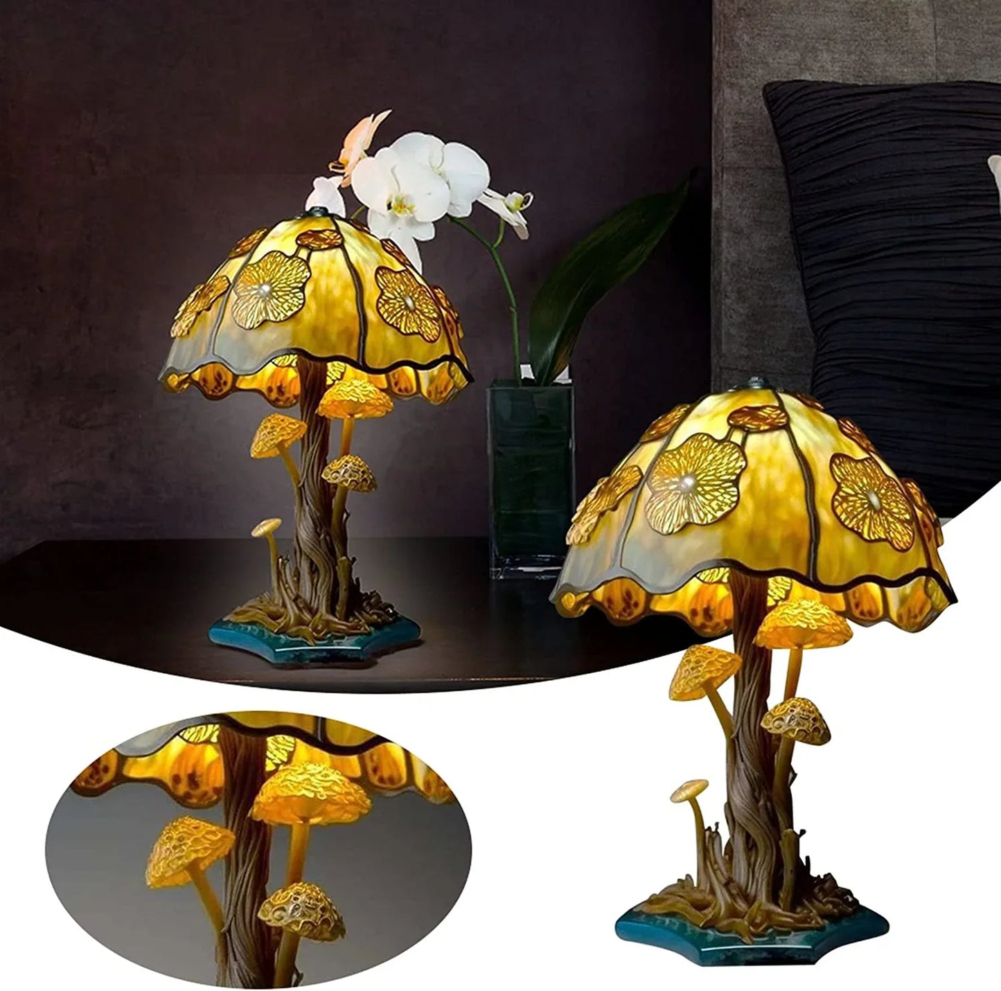 Stylish Glass Desk Table Lamp – Colourful Home Lighting | Premium Quality