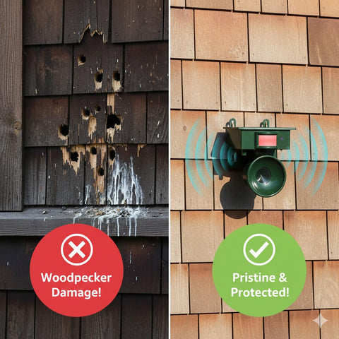 Automatic Outdoor Bird Scarer Solar Powered Repellent | Premium Quality