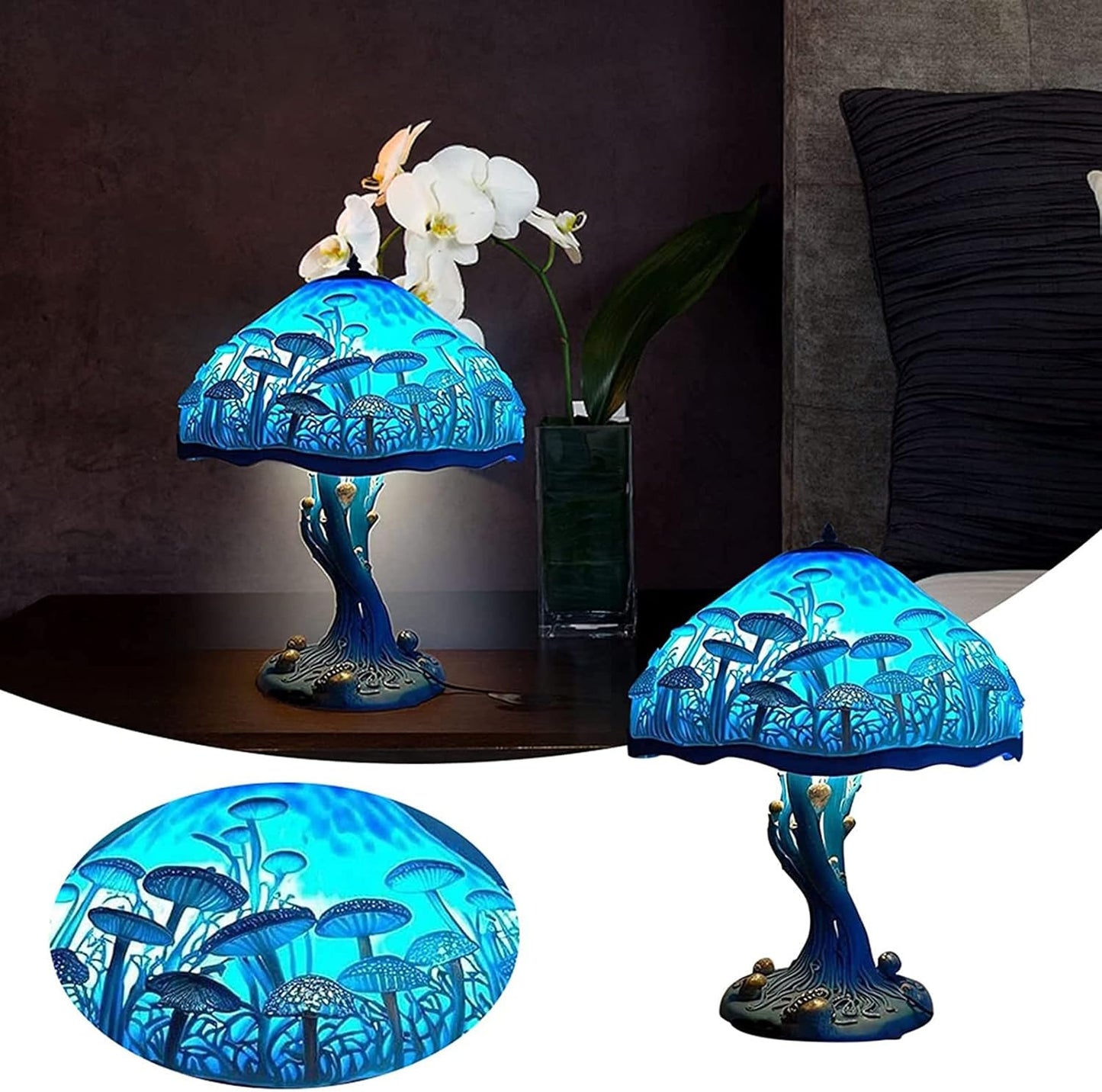 Stylish Glass Desk Table Lamp – Colourful Home Lighting | Premium Quality
