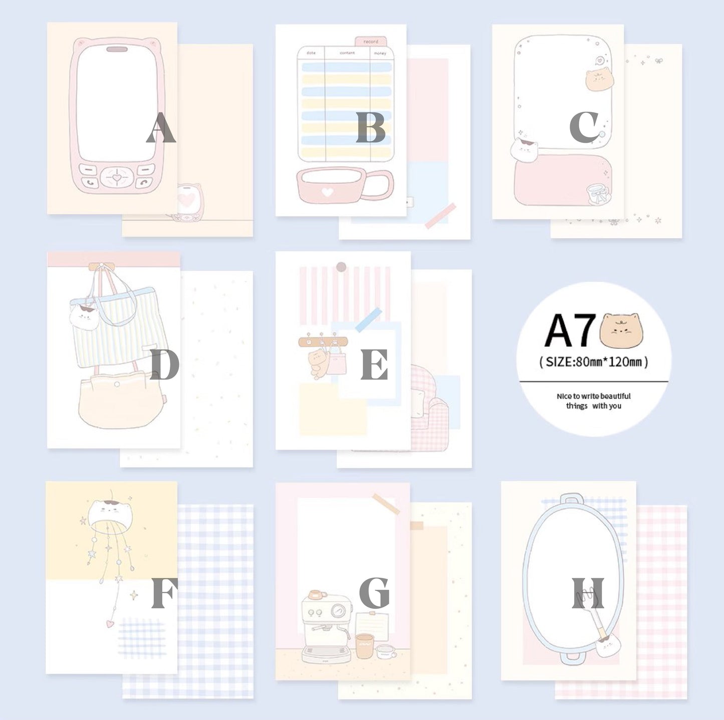 Hello Cat - A7 Size Kitty Refill Paper