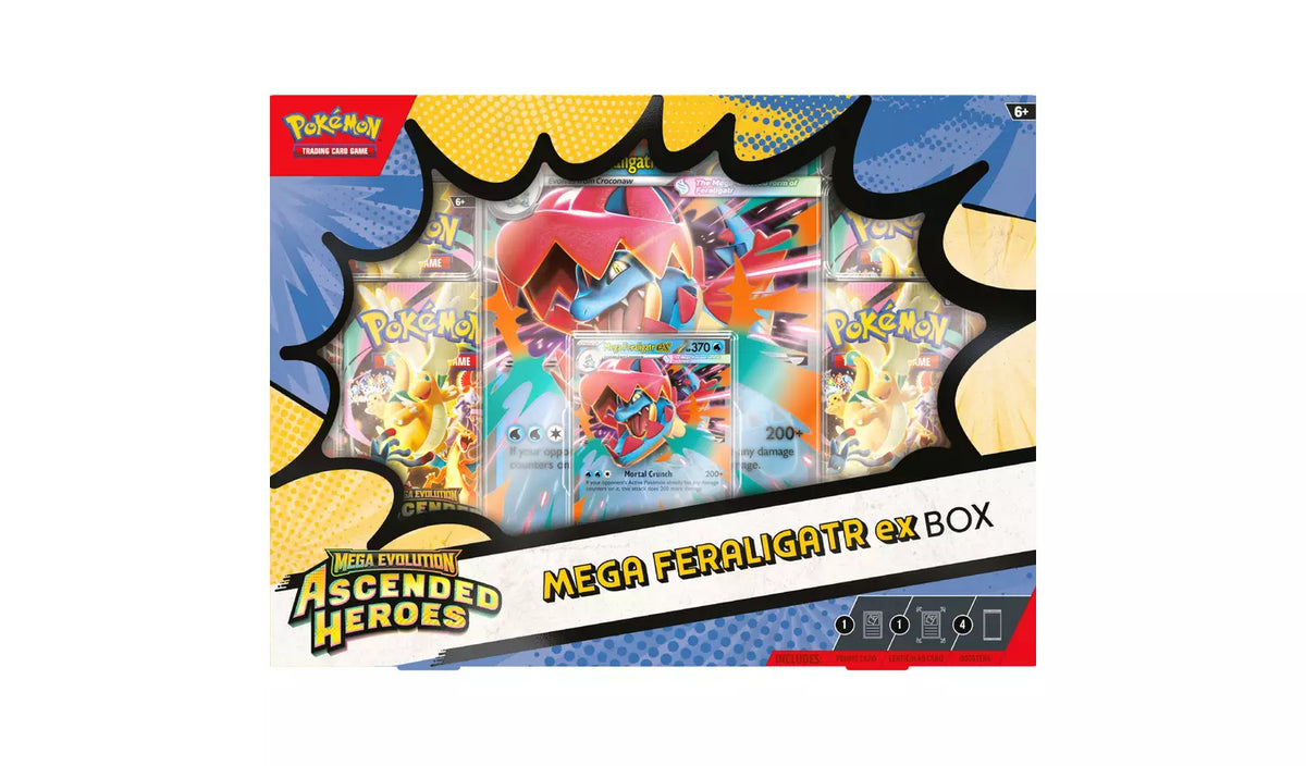 Pokémon TCG – Mega Evolution – Ascended Heroes Mega Feraligatr ex Box
