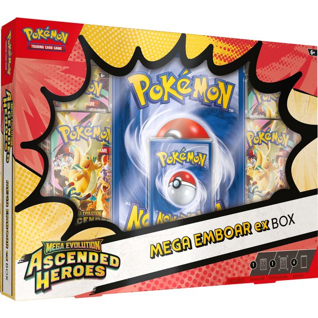 Pokémon TCG – Mega Evolution – Ascended Heroes Mega Emboar ex Box