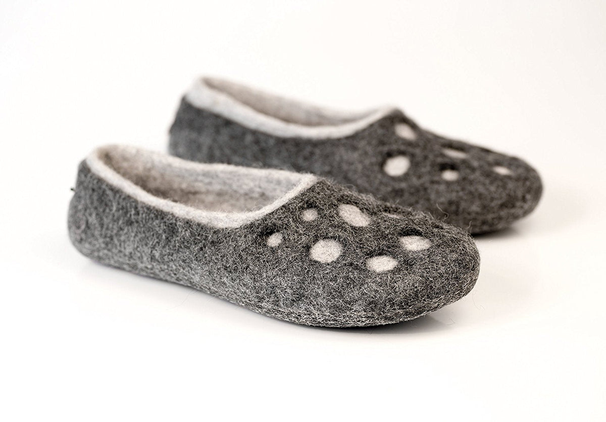 Women's Moon Crater 2in1 Felted Wool Slippers