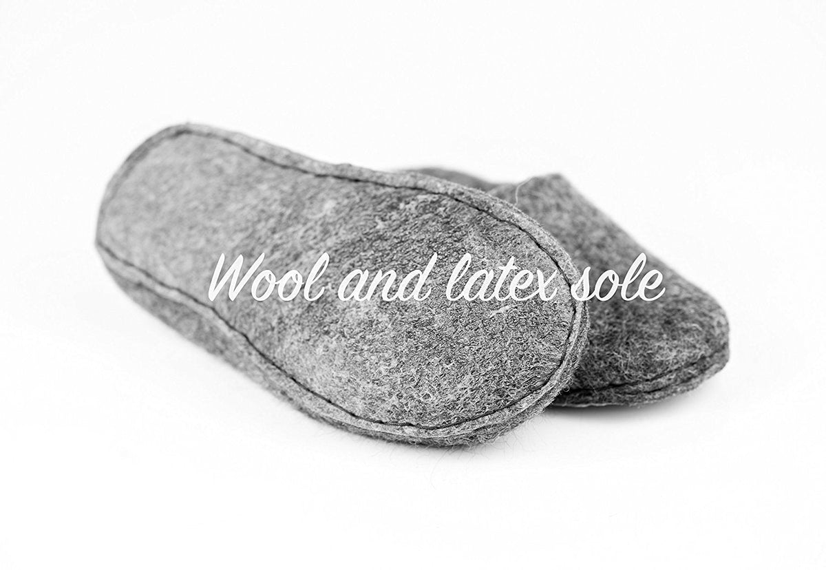 Women's Slip-On Felted Wool Slippers