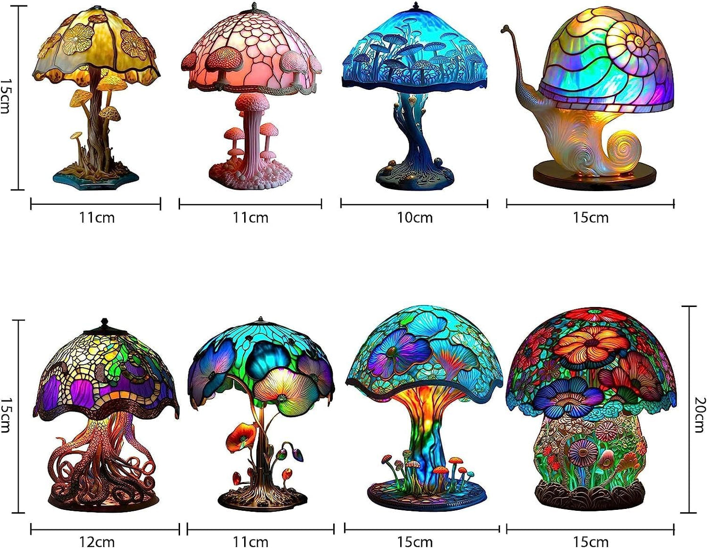 Stylish Glass Desk Table Lamp – Colourful Home Lighting | Premium Quality