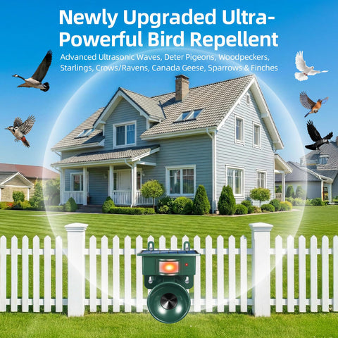 Automatic Outdoor Bird Scarer Solar Powered Repellent | Premium Quality