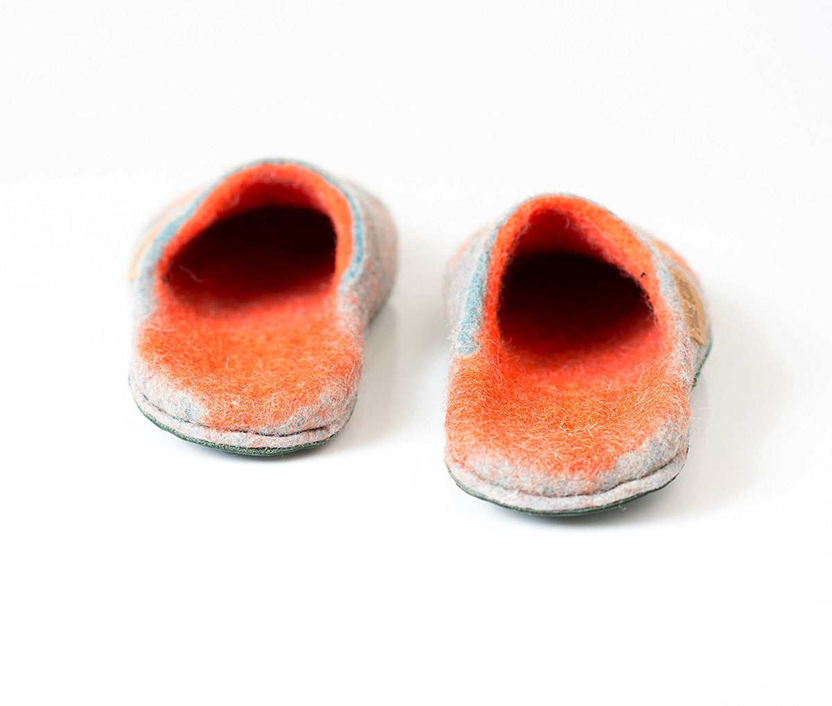 Viola Backless Felted Wool Slippers
