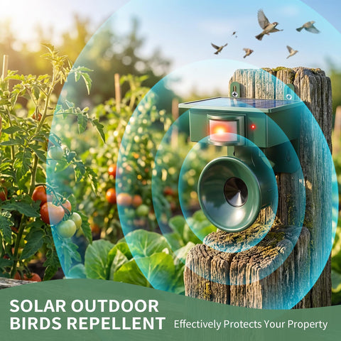 Automatic Outdoor Bird Scarer Solar Powered Repellent | Premium Quality