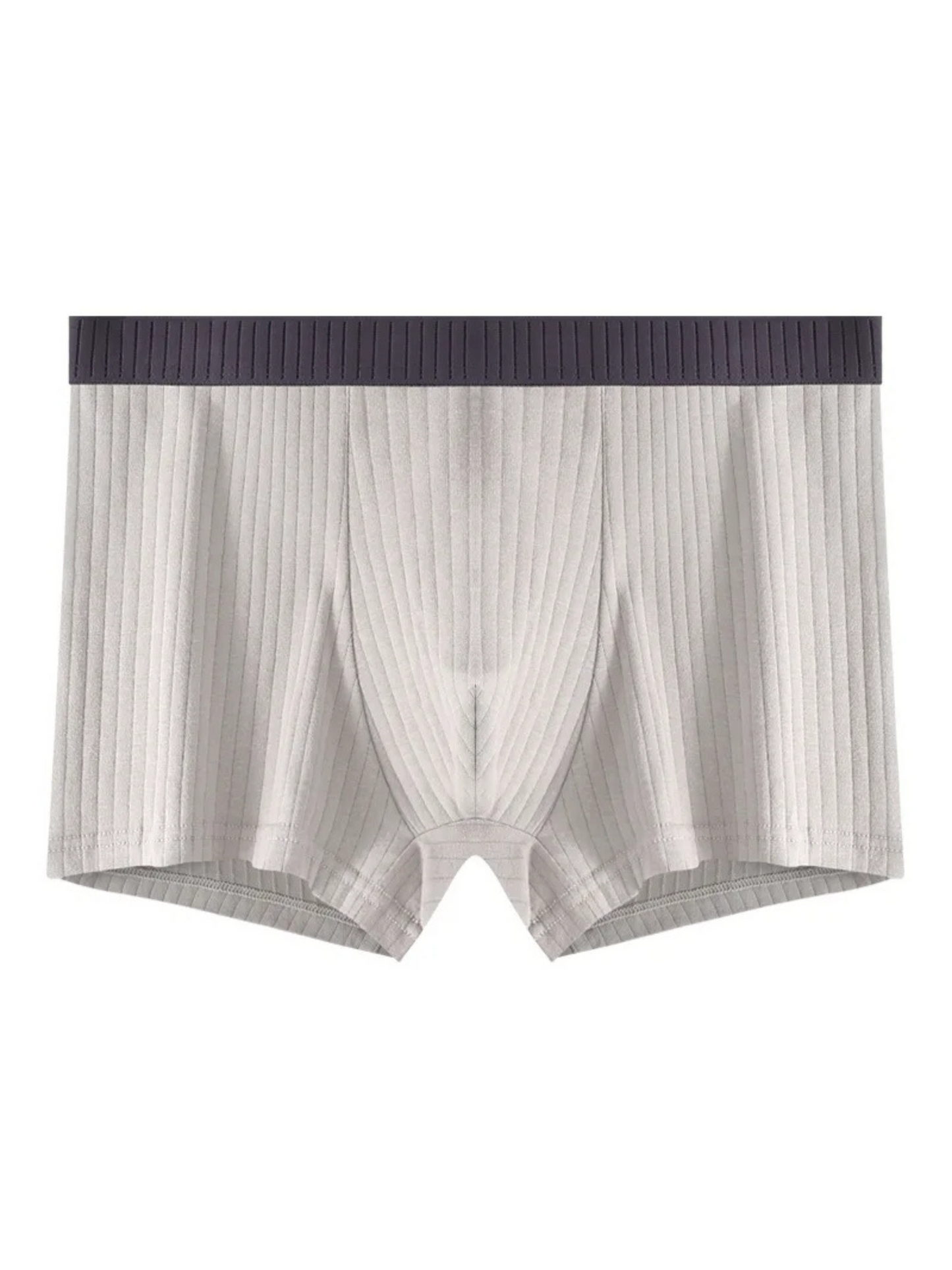 Optew Men Daily Wear Boxer Briefs Ribbed Cotton Blend