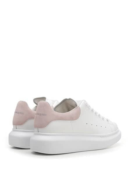 Alexander McQueen Oversized Sneakers - White/Pink Heel