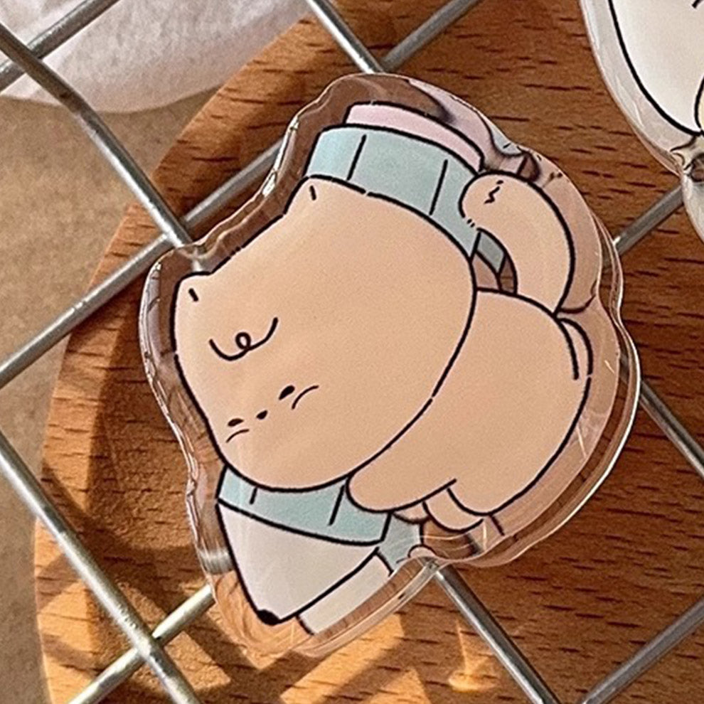 Hello Cat - Learning & Coffee Acrylic Binder Clip