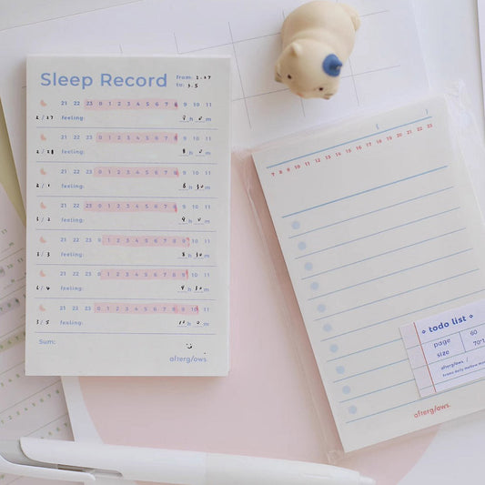 Afterglows - Sleep Record Memo Note Pad