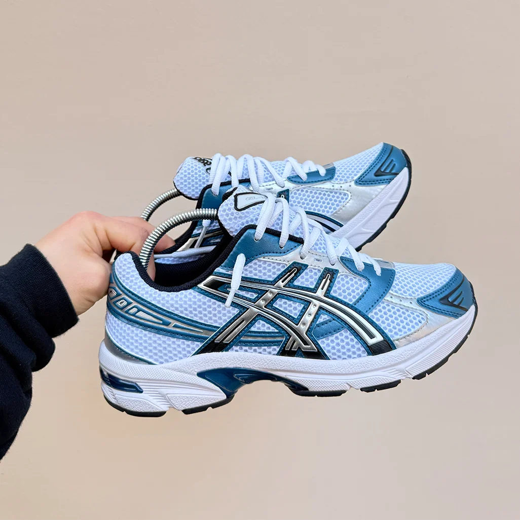 ASICS Gel-1130 White Restful Teal Trainers