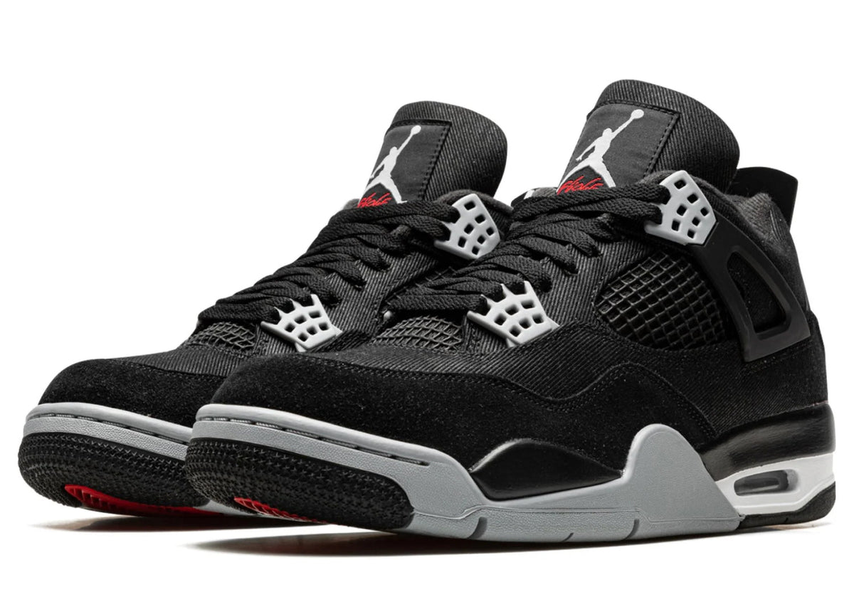 Air Jordan 4 Retro SE Black Canvas Sneakers