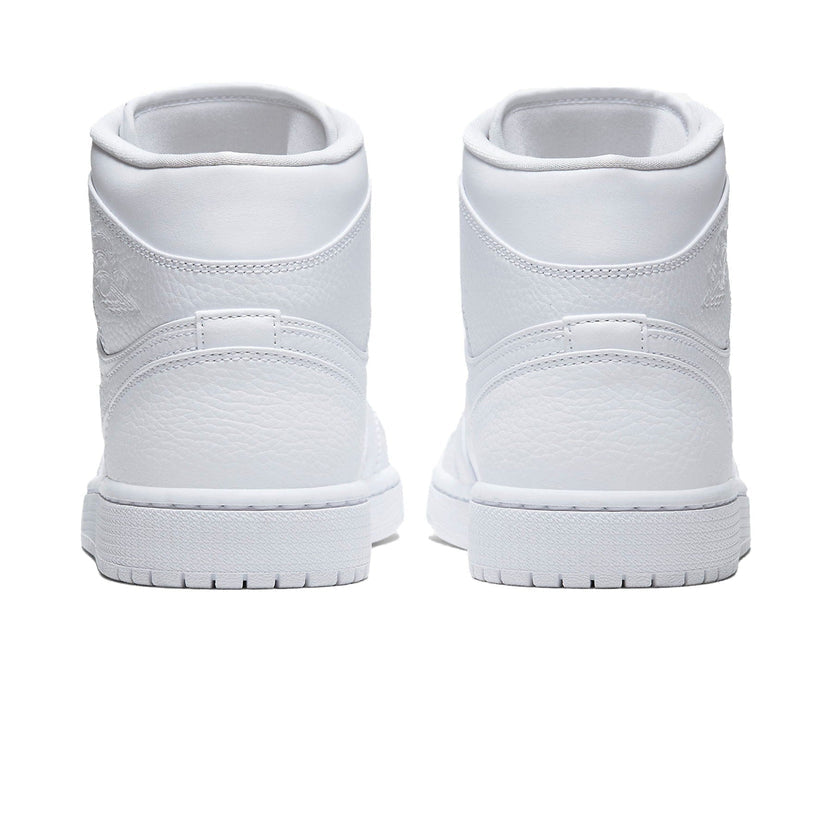 Jordan 1 Mid Triple White Trainers